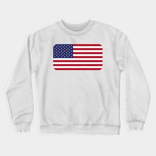 American Flag Pastel Chalk Art Crewneck Sweatshirt